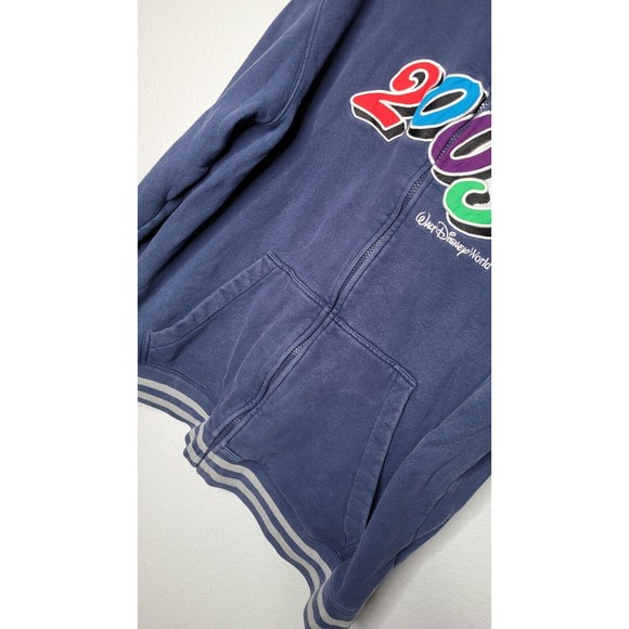 Walt‎ Disney World Resort Sweatshirt Size 2XL 2009 Mickey Mouse Blue Fleece - Picture 5 of 13
